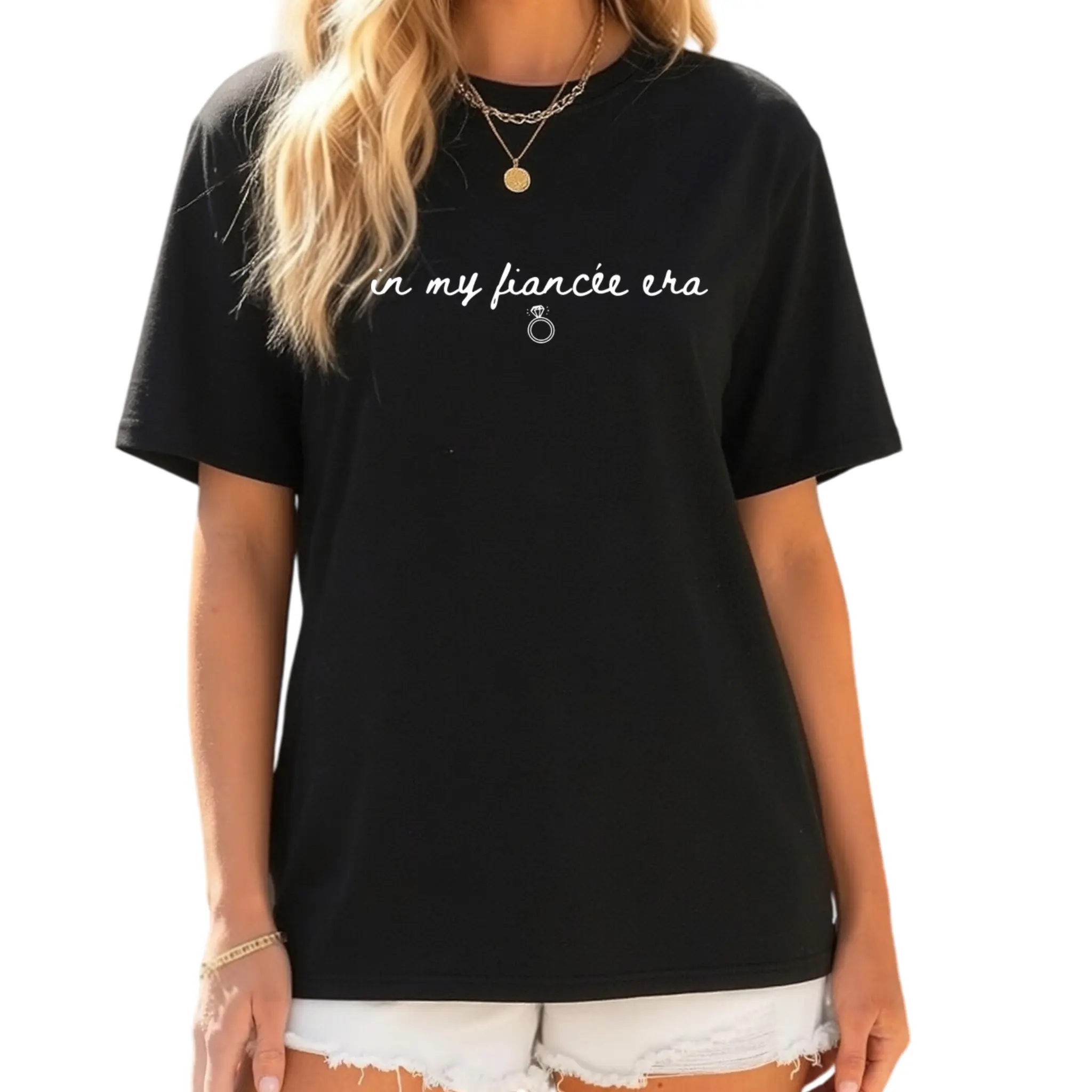 In My Fiancée Era TShirt, Engaged Shirt, Future Mrs. Shirt, Engagement, Bridal Shower Bride Shirt, Bachelorette Tee,、