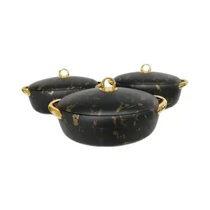 MiraRabel Luxury Insulated Casserole Food Warmer (Set of 3)