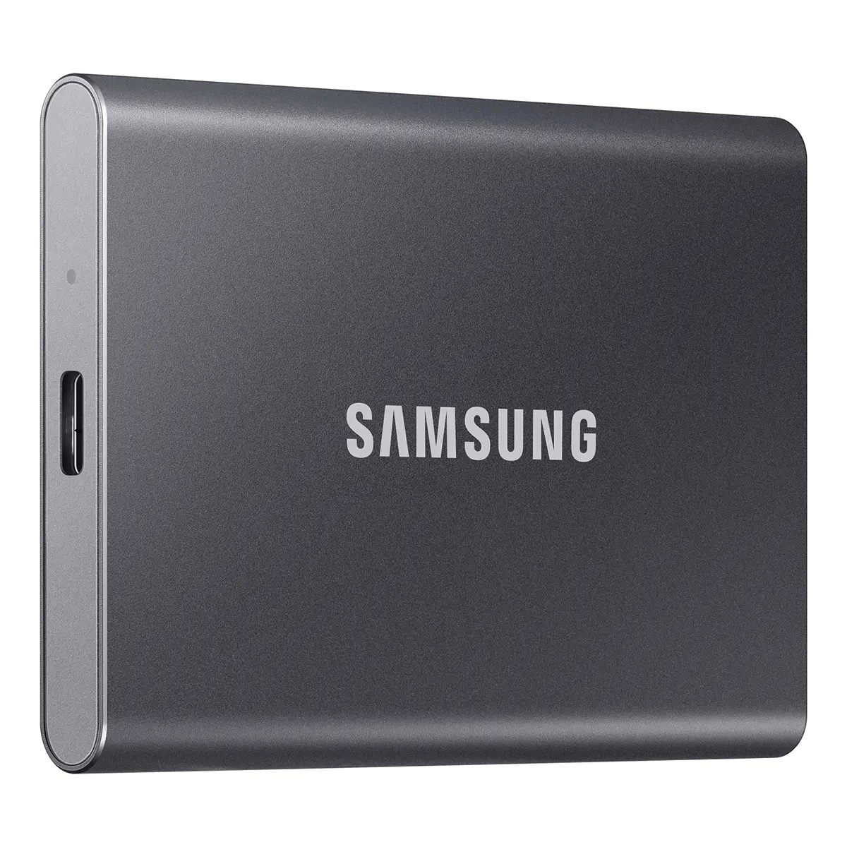 Samsung T7 Series Portable External SSD - 1TB Capacity, USB 3.2 Gen 2 Type-C, Compact Form, Titan Gray, Portable Ssd