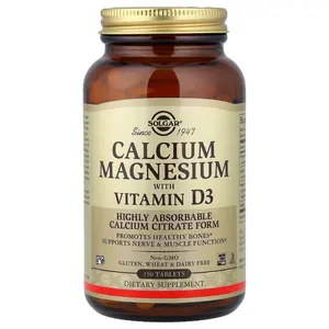 Solgar Calcium Magnesium with Vitamin D3, 150 Tablets