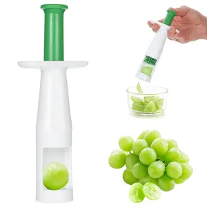 Grapes Cutter for Toddlers, Fruit Slicer & Veggie Divider Quarter Food Slicer with Stainless Steel Cross Blade for Grape Tomato Cherry Salads Sandwiches Snacks Cake Baby Supplement