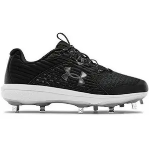 Under Armour Men's UA Yard MT Baseball Cleats Black/Black/Metallic Silver - 3022999-005