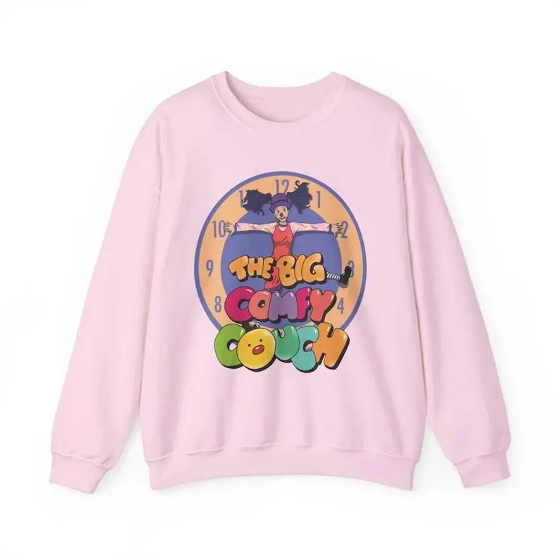 The Big Comfy Couch Loonette Clock Rug Stretch Retro TV Unisex Heavy Blend?Crewneck Sweatshirt