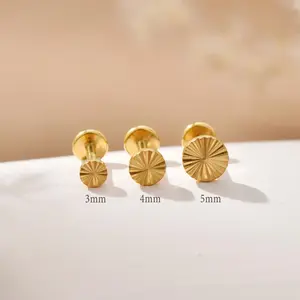 20G/18G/16G Titanium Push Pin Labret Stud Earrings, conch piercing ear,  Tragus Earrings • Helix • Cartilage • Rook Earrings • Flat Back Earrings