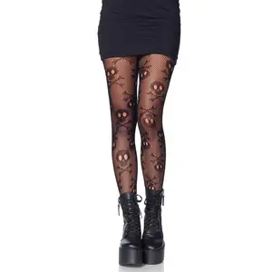 Women's Halloween Costume Lingerie, Pirate Booty Fishnet Pantyhose, Love-Inspired Underwear Tights