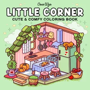 Little Corner: Coloring Book for Adults and Teens, Super Cute Designs of Cozy, Hygge Spaces for Relaxation (Cozy Spaces Coloring) Paperback – May 29, 2024