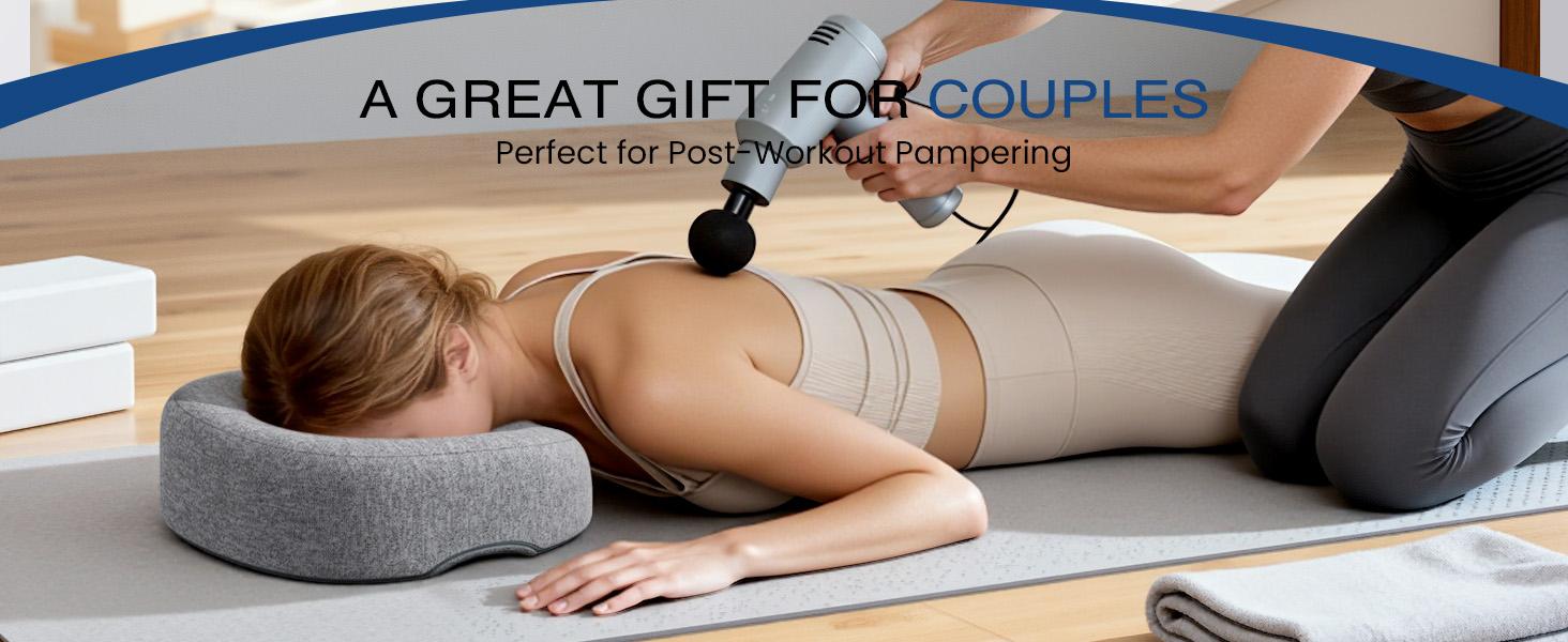 Benazcap Face Down Pillow for Massage Table Memory Foam for Prone Down Sleeping BBL Pillow After Eye Surgery Vitrectomy Recovery Face Cradle Massage Headrest for Bed Gray