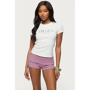 Ibiza Rhinestone T Shirt