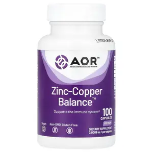 Advanced Orthomolecular Research AOR Zinc-Copper Balance™, 100 Capsules