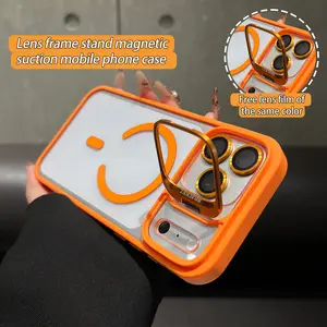 Magnetic Phone case for iPhone 17Pro Max Air 16 15Plus 14 13 12 11 cases with MagSafe Camera Ring Holder, Military-Grade Protection, Anti-Fall, Non-Yellowing, Wireless Casing Protector Cover, with Built-in Camera Lens Protector.NN116