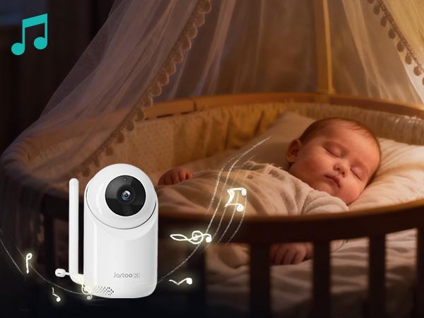 Jartoo 2K 5.5" Video Baby Monitor with Camera and Audio,AI Cry Detect 1860ft Long Range Baby Monitor No WiFi Baby Camera Wireless,Clear Night Vision,ANC, 2-Way Talk,White Noise,6000mAh