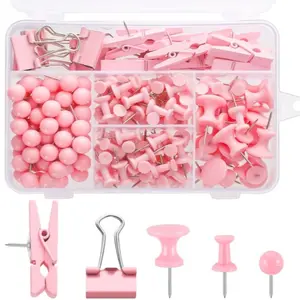 200 Pieces Push Pins Thumb Tacks Cute Decorative Pin for Cork Board Bulletin Boards Wall Maps Pictures Office Supplies