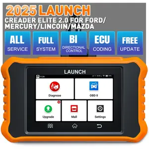 LAUNCH Creade Elite 2.0 for Ford Lincoln Mercury Mazda X431 OBD2 Car Scan Tool ,2026 New Upgrade Bi-Directional Control Diagnostic Scanner,Full System,All Resets,AUTO VIN auto vin
