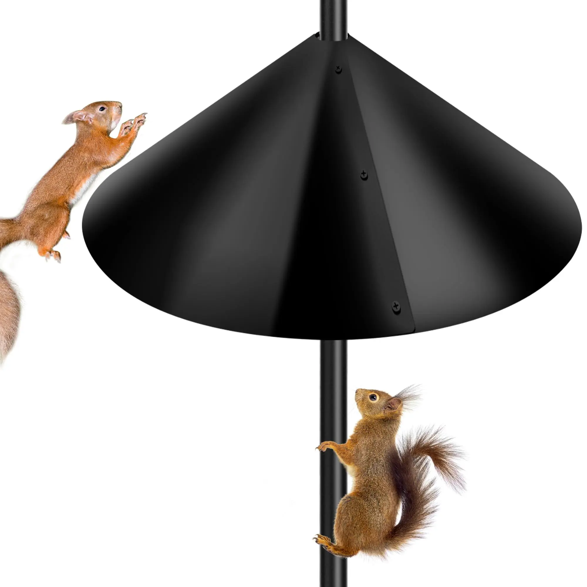 19-Inch Around Wrap Squirrel Baffle, Anti-Squirrel Bird Feeder Accessory, Baffle for Bird Feeder Pole