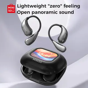 MINISO M95 OWS AI Translation Wireless Bluetooth Earphones with LED Multi-function Touchscreen Support 135 Languages Real Time Translation