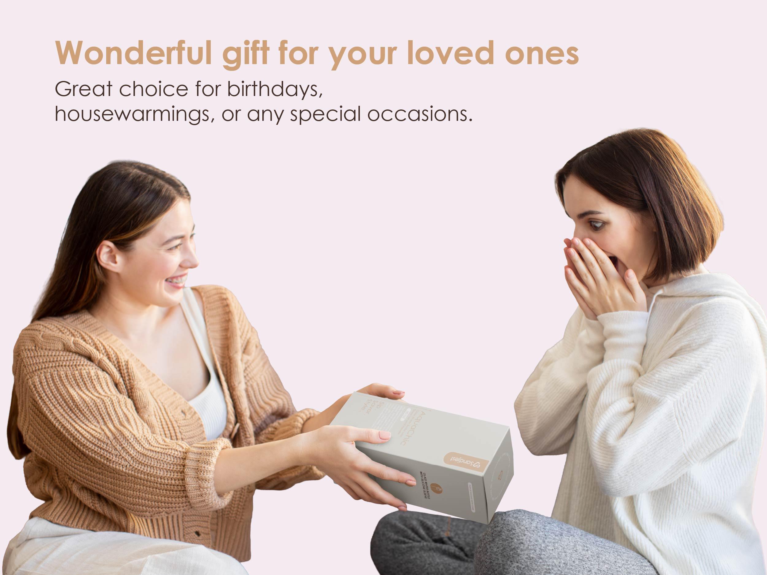 Sandjest Glass Water Bottle 20oz with Silicone Sleeve and Straw Lid, Reusable Portable Drinking Bottle for Home Office Travel Gym Sport Christmas Gift Sandjest Glass Water Bottle 20oz with Silicone Sleeve and Straw Lid, Reusable Portable Drinking Bottle for Home Office Travel Gym Sport Christmas Gift