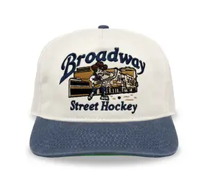 Broadway Street Hockey Snapback: Cream