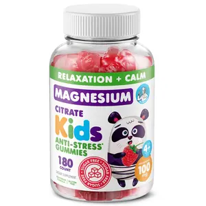 DR. MORITZ Magnesium Citrate Gummies - 100mg Calm & Relaxation Support - Raspberry Flavor - Sugar-Free, Non-GMO - 180 Count - Healthcare Supplement for Kids 4+ and Adults.