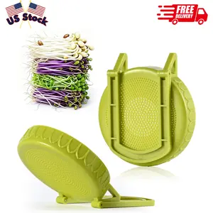 Sprouting Kit for Wide Mouth Mason Jars, 2-Pack (3.38"/86mm)