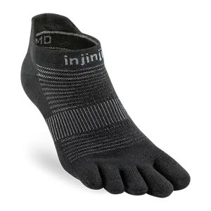 Injinji Run Lightweight No-Show in Black Injinji Run Lightweight No-Show in Black