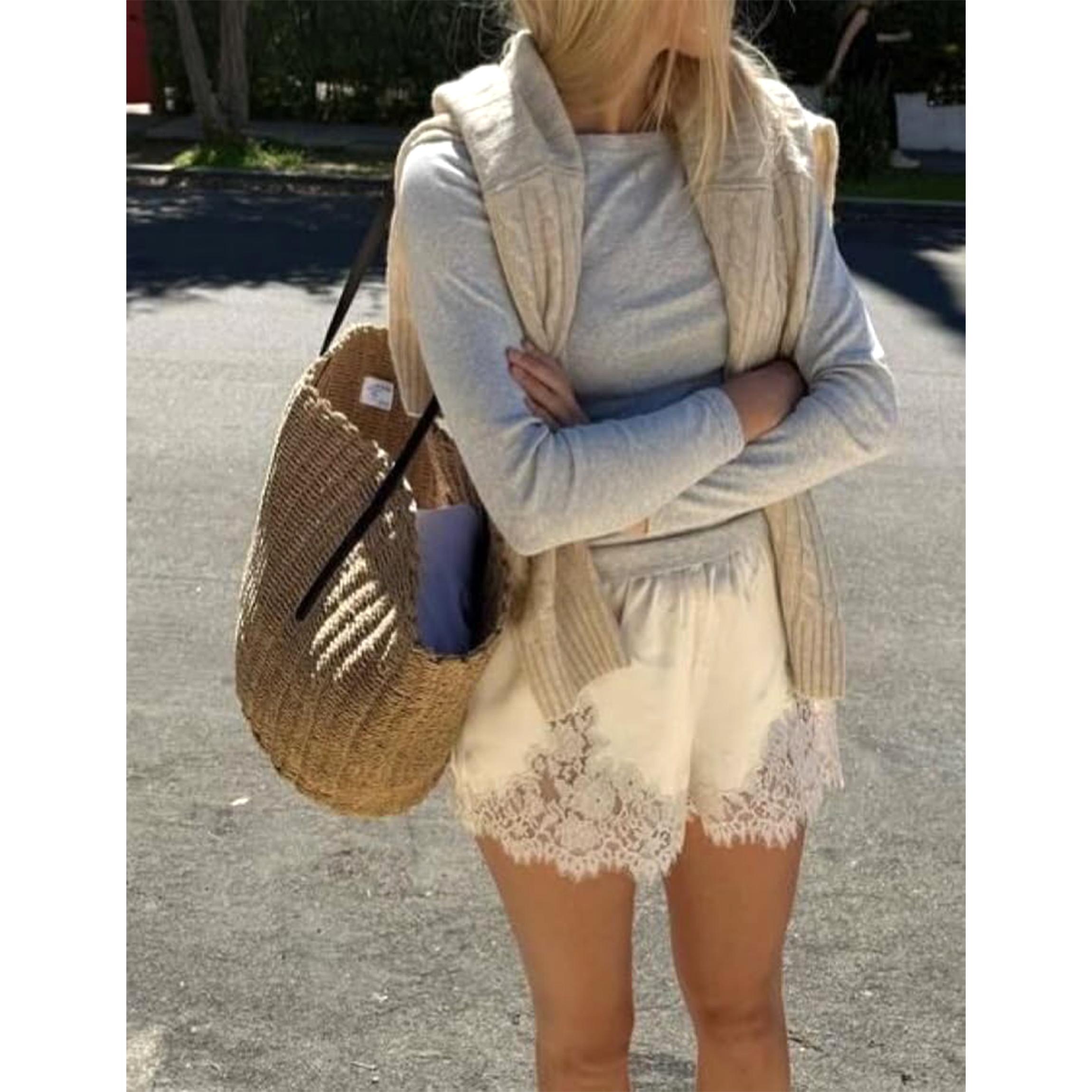 Buenoble Silky Lace Trim Shorts for Women Elegant Satin Lounge Shorts Fall Winter Chic OOTD Buenoble Silky Lace Trim Shorts for Women Elegant Satin Lounge Shorts Fall Winter Chic OOTD