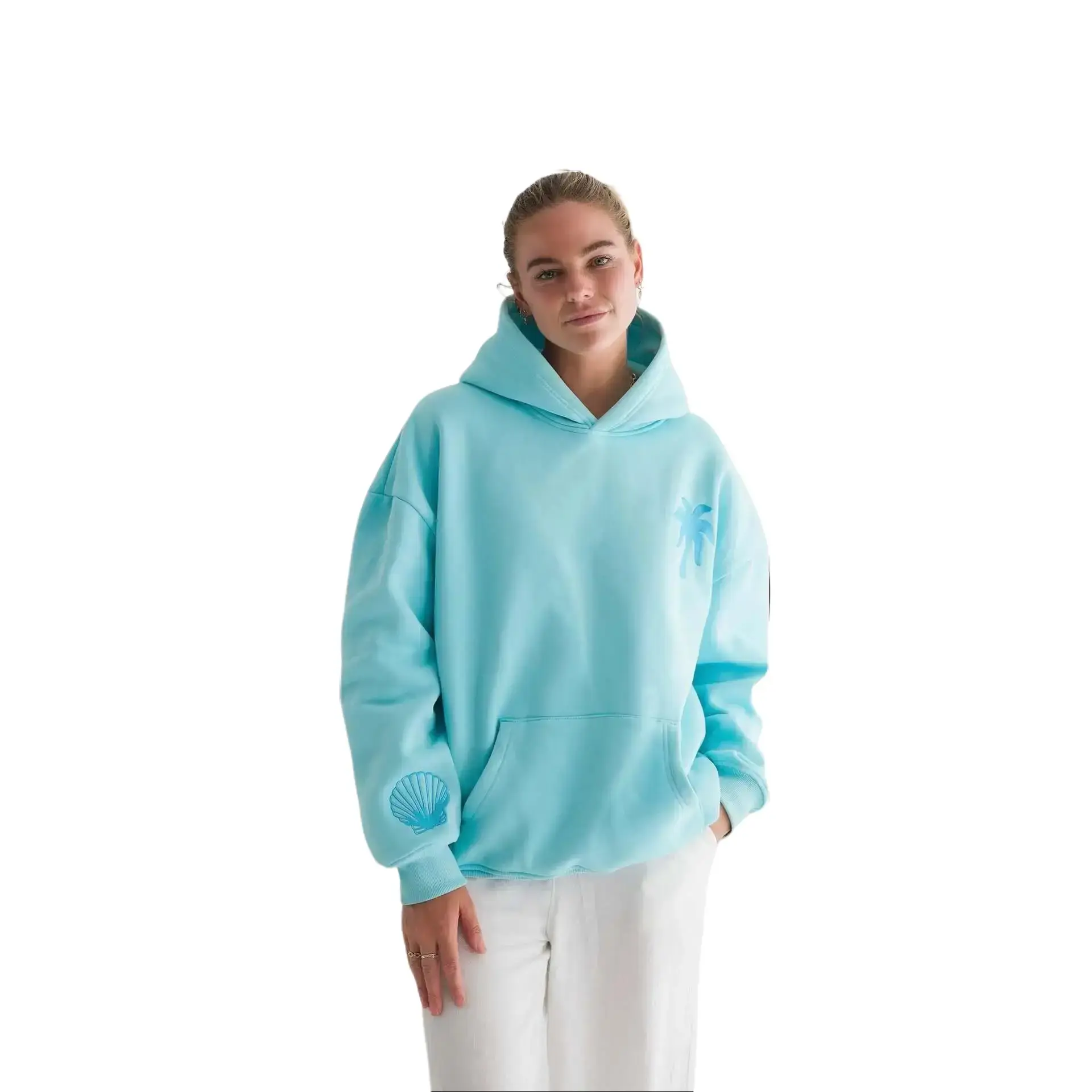 Y2K Floral Hoodie for Women – Retro Botanical Embroidered Oversized Sweatshirt,zip hoodie,outfits, Drop Shoulder Long Sleeve Pullover, TikTok Trend 2026 Streetwear Essential