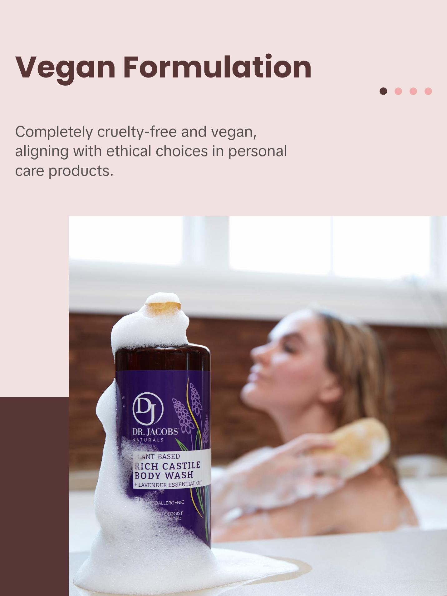 Castile Lavender Gift Set Bpdy Wash Hand Wash Soap Bar for Sensitive Skin