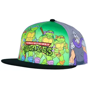 Teenage Mutant Ninja Turtles Adjustable Snapback Adult Hat TMNT Sublimated Baseball Cap Characters