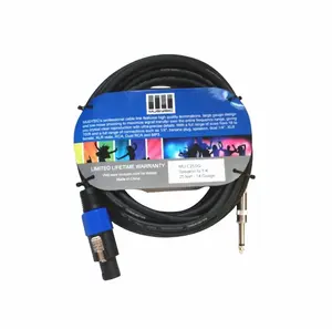 MUSYSIC® MU‑C25SQ 25ft 1/4" to Speakon 14‑Gauge Speaker Cable