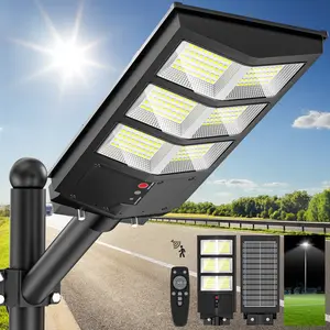 OKPRO Solar Security Lights Outdoor, 6500K LED Solar Flood Light with Motion Sensor & Remote Control, IP66 Waterproof for Yard & Garage