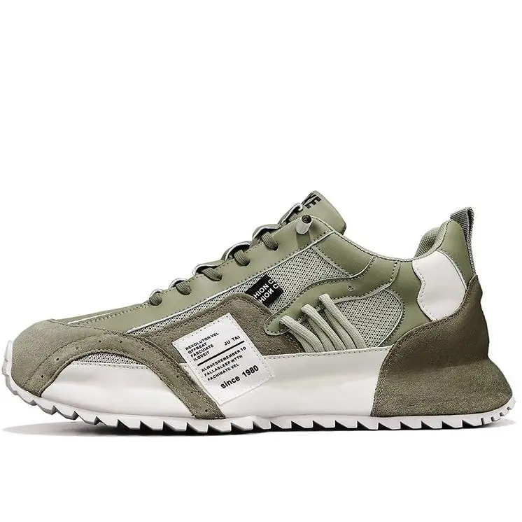 Urban Techwear Sneakers – Breathable Mesh & Suede Blend Fashion Footwear #Chunky sneakers#Retro dad shoes#Streetwear fashion shoes#Athletic trainers#Suede blend fashion shoes