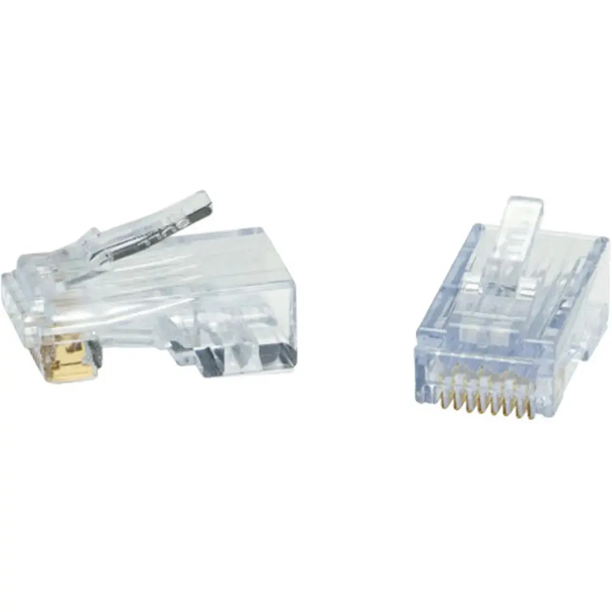 Platinum Tools ezEX44 RJ45 Unshielded Connector with Hi-Lo Load Bar, Pack of 10