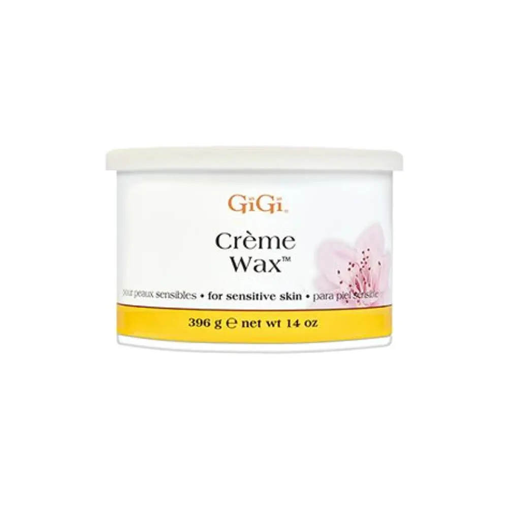 GiGi Crème Wax for Sensitive Skin, Gentle Low Temp Hair Removal with Titanium Dioxide for Full Body Waxing, 14 oz, Wax Hair Removal, Fragrance, Cream, Smooth, Root Extraction, None, 400Ml, No Redness, Silky, Single Item, Low Temp Melt