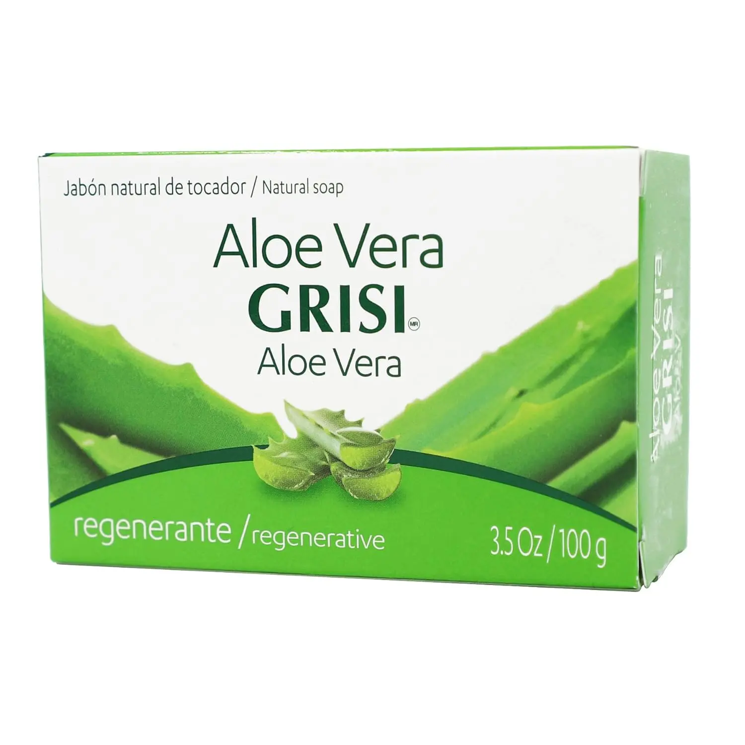3PCK -GRISI- Aloe Vera Soap - 3.5OZ/100G - GRISI- Jabon de Sávila - 3.50Z/100G