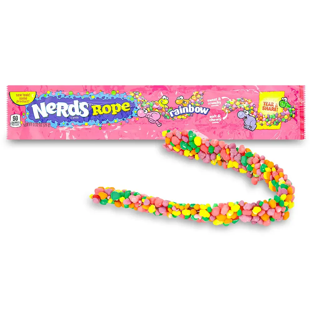 Nerds Rope Candy (SELECT FLAVOR) - 0.92 Ounce Unisex Adult Crunchy Chewy Gummy Clusters Classic Sweet Fruity Rope