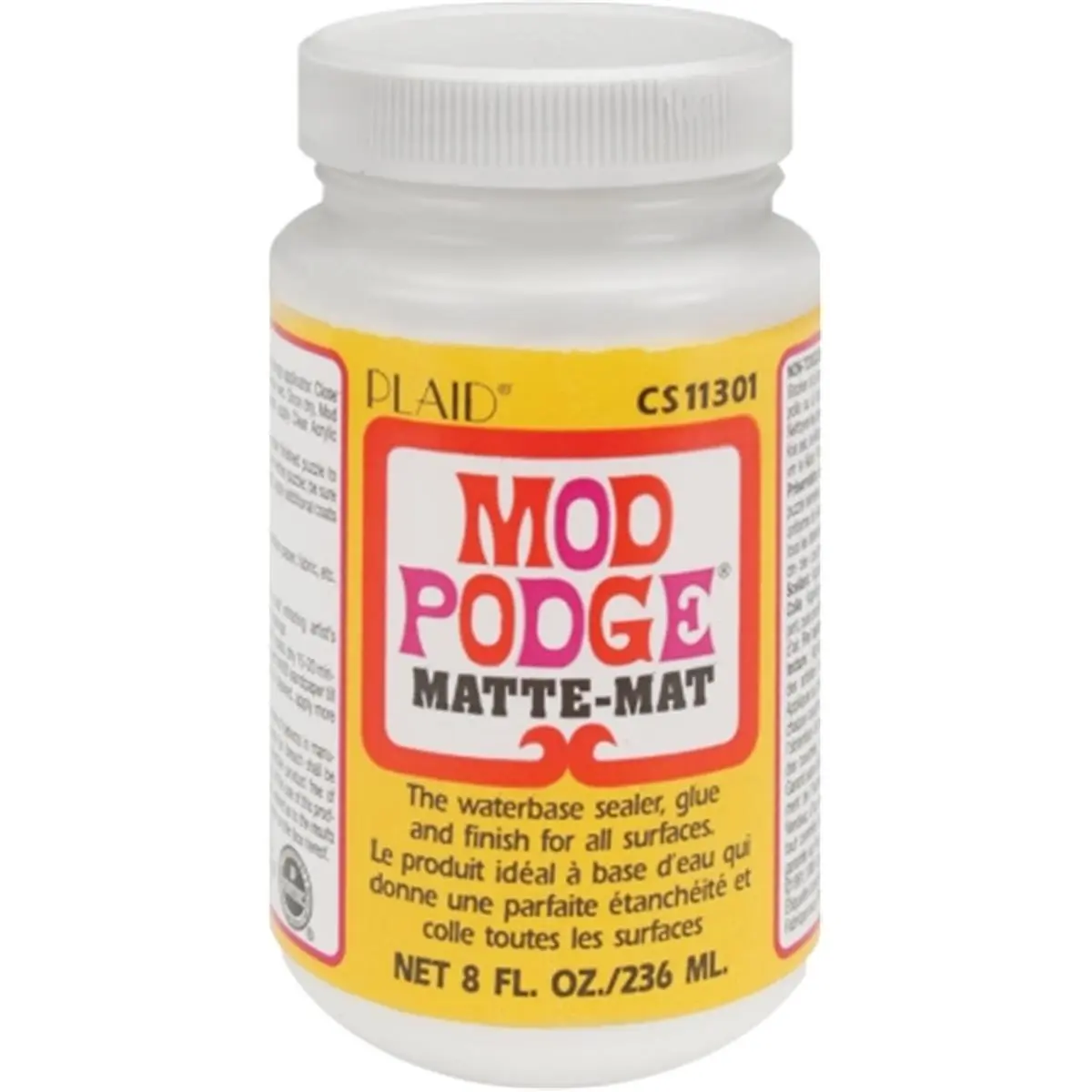 Matte Finish Plaid Mod Podge Sealer Glue, Water-Based Formula for DIY Scrapbooking, Paper Arts Projects