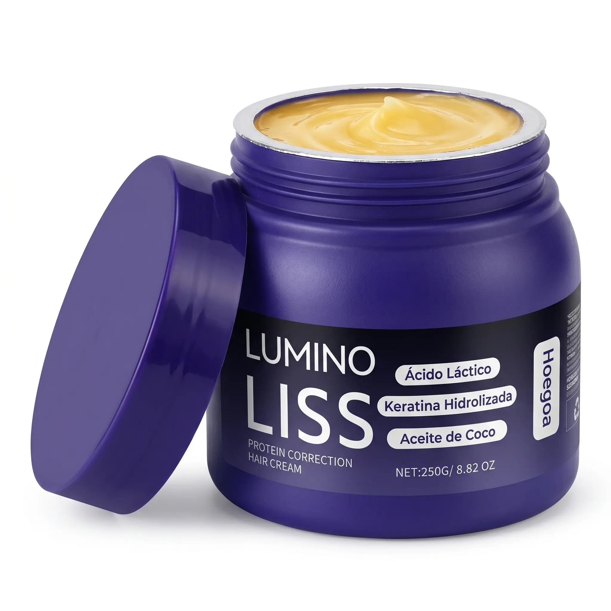 Keratin Hair Cream for Frizz Control, Formaldehyde-Free Leave-In Protein Treatment for Deep Repair & Smoothing, Unisex Formula for Dry Ends - 250g (8.8 oz), Anti-Frizz Effect, Protein Smoothing, Keratin Base, Alcohol Free, Youth, Contains-Keratin