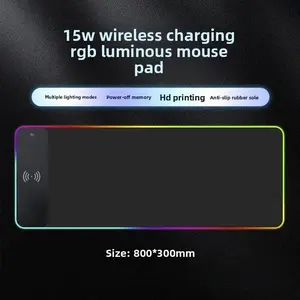 XXL Gaming Mouse Pad with MagneticWireless Charging, RGB Black Mousepad DeskMat with 15W Fast Charger, Waterproof LaptopWriting for Office, Home, Gaming Desktop Accessory Spring XXL Excel Desk Mouse Pad with Cheat Sheet