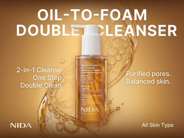 NIDA PerfectClear Oil-to-foam Double Cleanser Facial NIDA PerfectClear Oil-to-foam Double Cleanser Facial