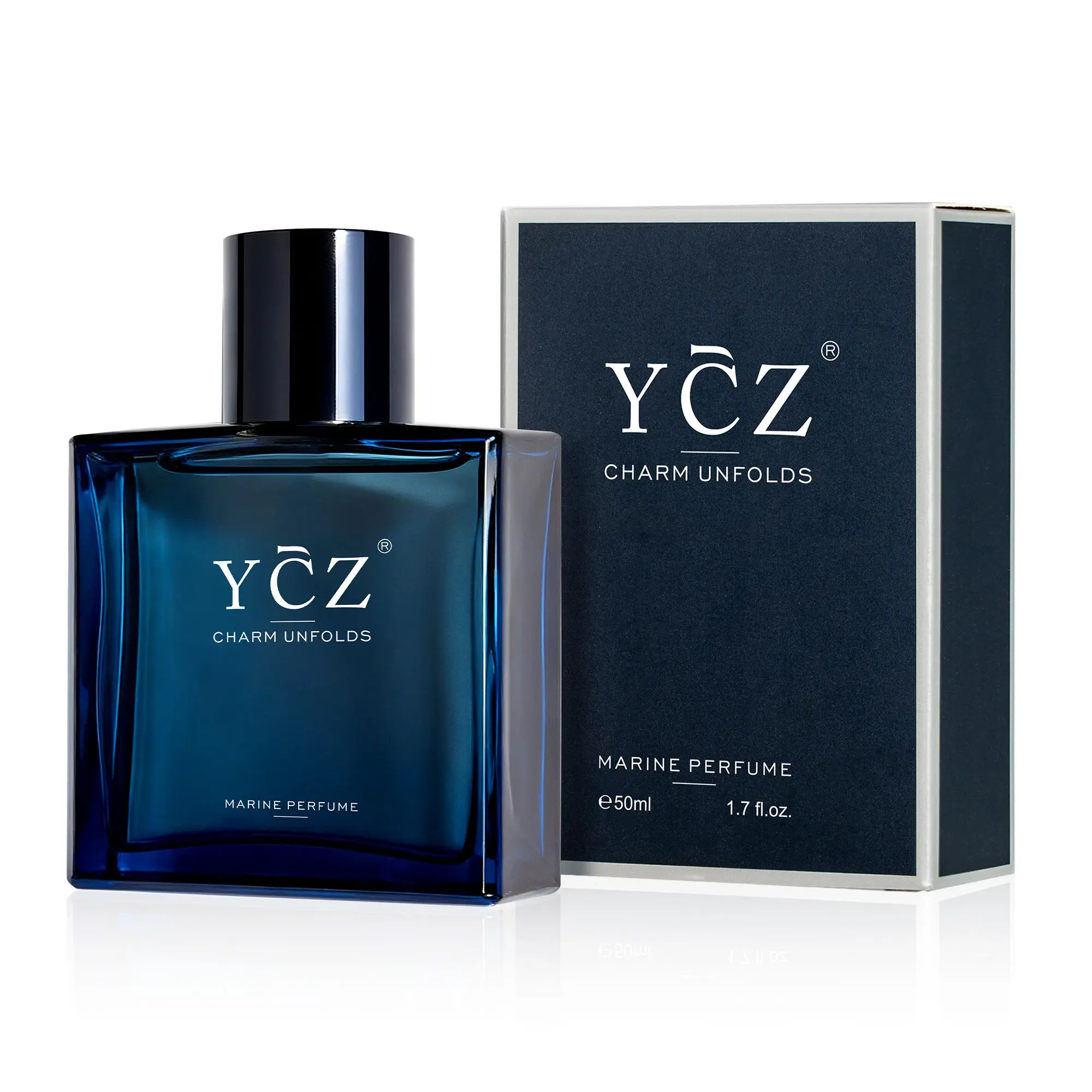 [YCZ] Midnight Marine Eau de Parfum 1.7 fl oz | Aromatic Marine Fragrance for Men, Magnetic & Sensual, Long-Lasting for Dates and Everyday Wear, Inspired by the Effortless Attraction That Naturally Draws People Closer