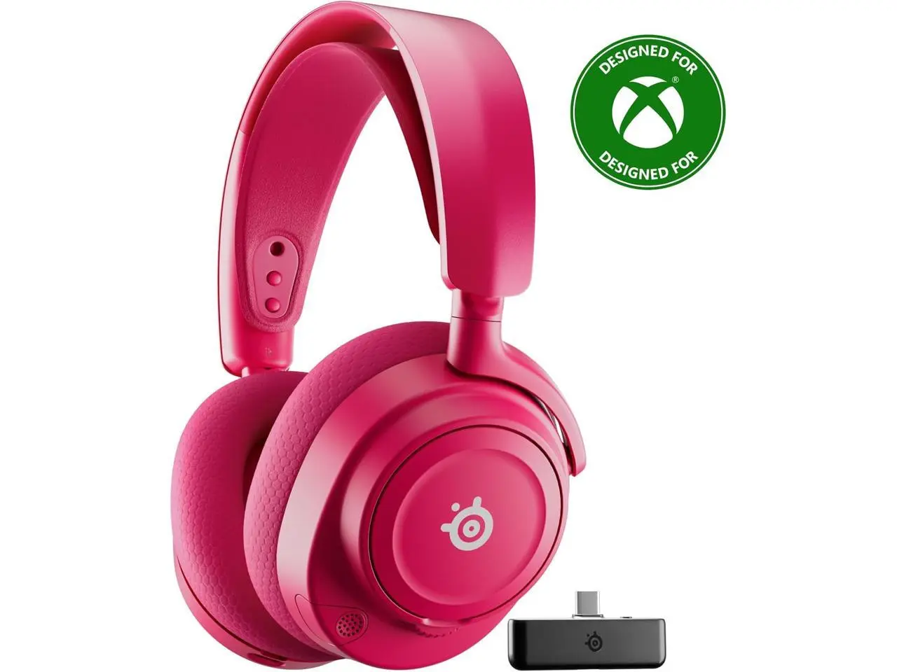 SteelSeries Arctis Nova 7X Wireless Gen 2 Gaming Headset - Real-Time App Control, 50+ HR Play, Neodymium Drivers, Mix 2.4GHz/Bluetooth, Xbox, PC, PS5/PS4, Switch 1/2, Mobile - Magenta