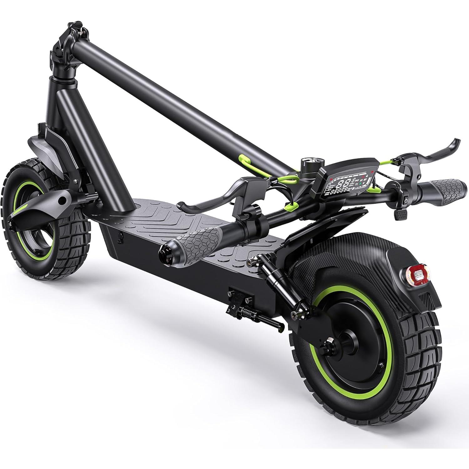 【Spring Sale】High-End School Electric Scooters, 10' Off Road Tires, 28MPH/21MPH Max Speed,1000W/750W Motor, 37/35 Miles Long Range, Foldable Commuter Electric Scooter with Dual Suspensions, Dual Braking& App Control SpringStatements