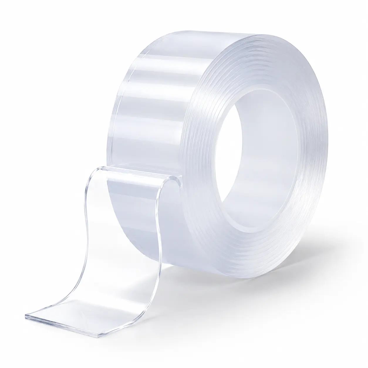 3M Clear Nano Mounting Tape, Heavy Duty Double Sided Acrylic Gel Tape, Strong Hold, Washable, Reusable, Waterproof, Removable No Residue Adhesive
