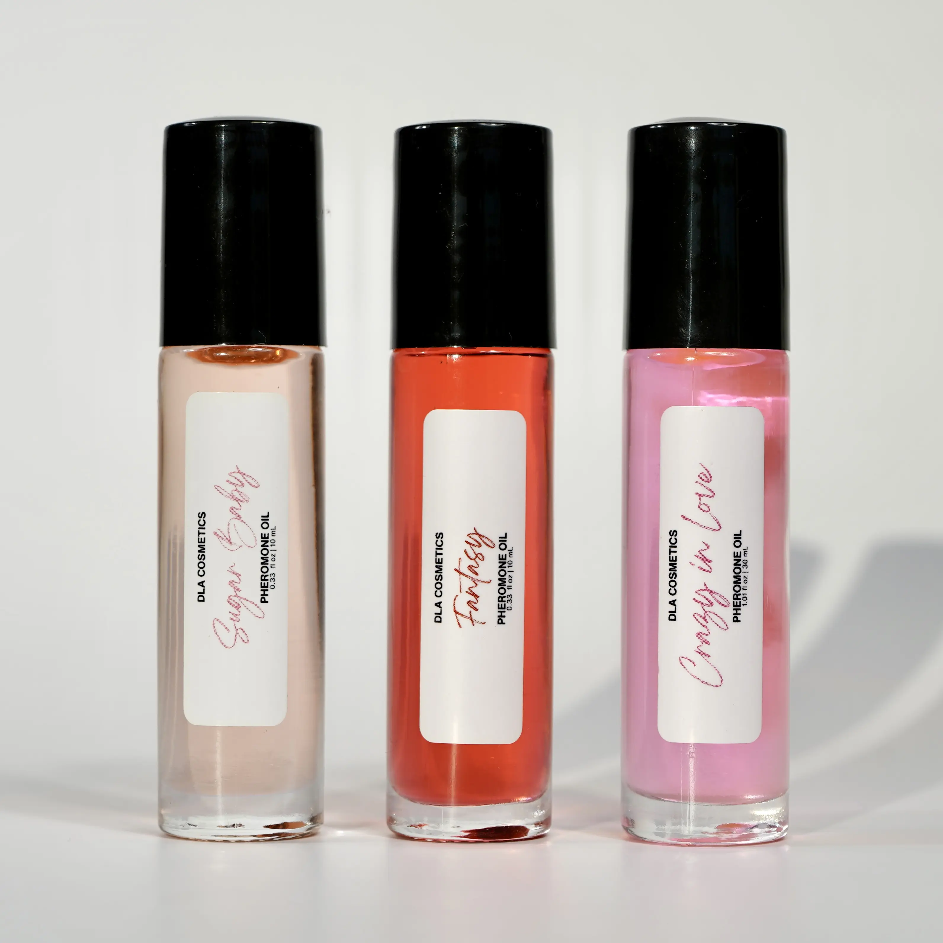 ATTRACTION ROLL ON OIL TRIO: CRAZY IN LOVE, SUGAR BABY, FANTASY - DLA COSMETICS