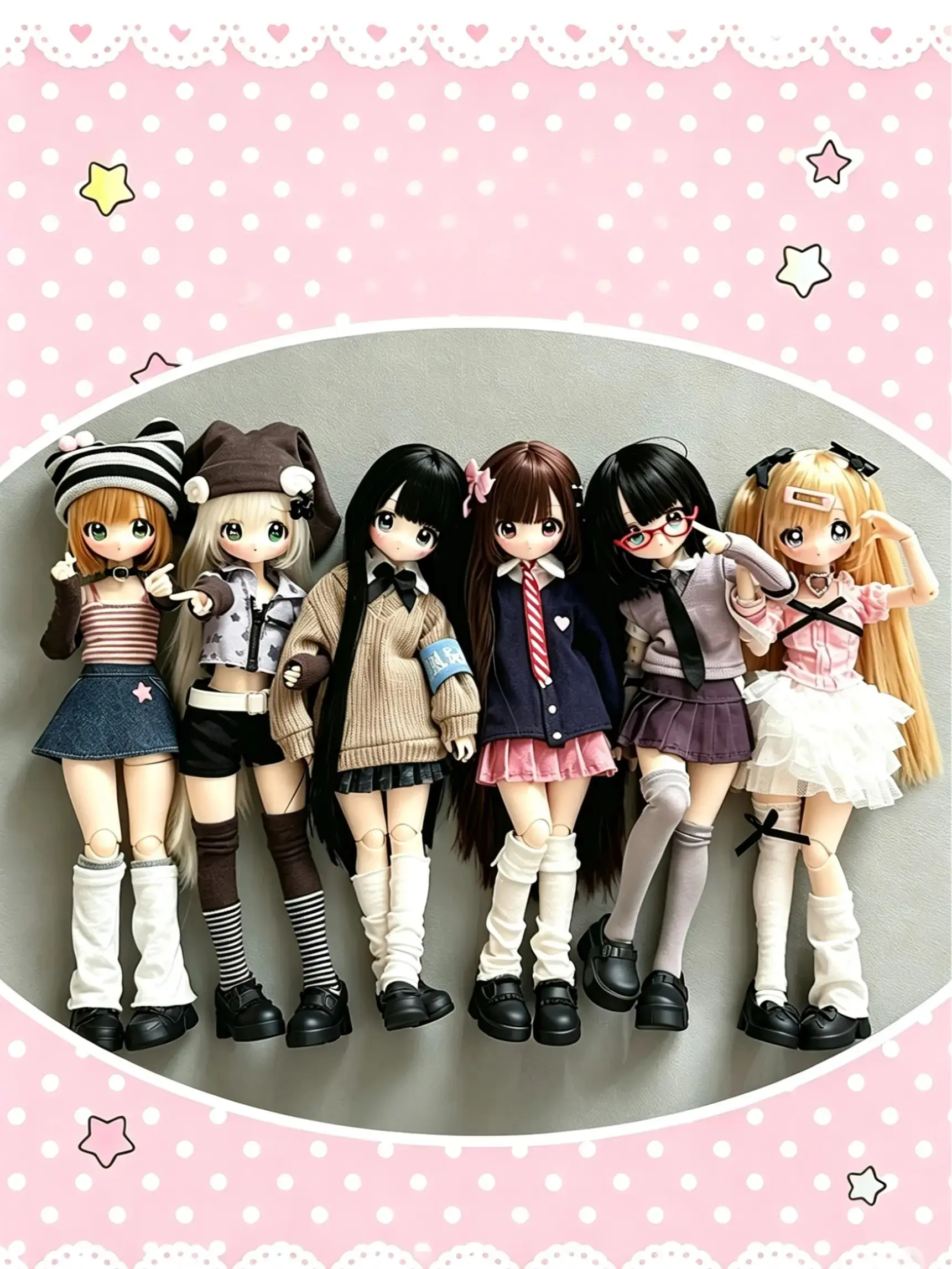 New style on t Touch My Bangs Series Figures BJD Articulated Doll Blind Box Collectible 1/8 Bonnie Ball Jointed Doll, Cute Dress Up Doll with Joints, Collection Action Figure for Birthday Christmas