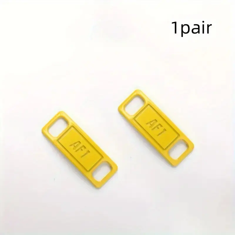 AF1 Shoelace Buckles with Iron Tags - Stylish Footwear Accessories for Decorating Sneakers, Sports Shoes, Design