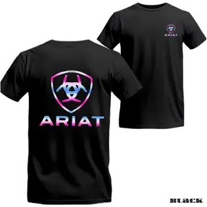 Ariat T-shirt - Vibrant Logo Design, Suitable For Both Men And Women Who Appreciate A Youthful And Modern Style