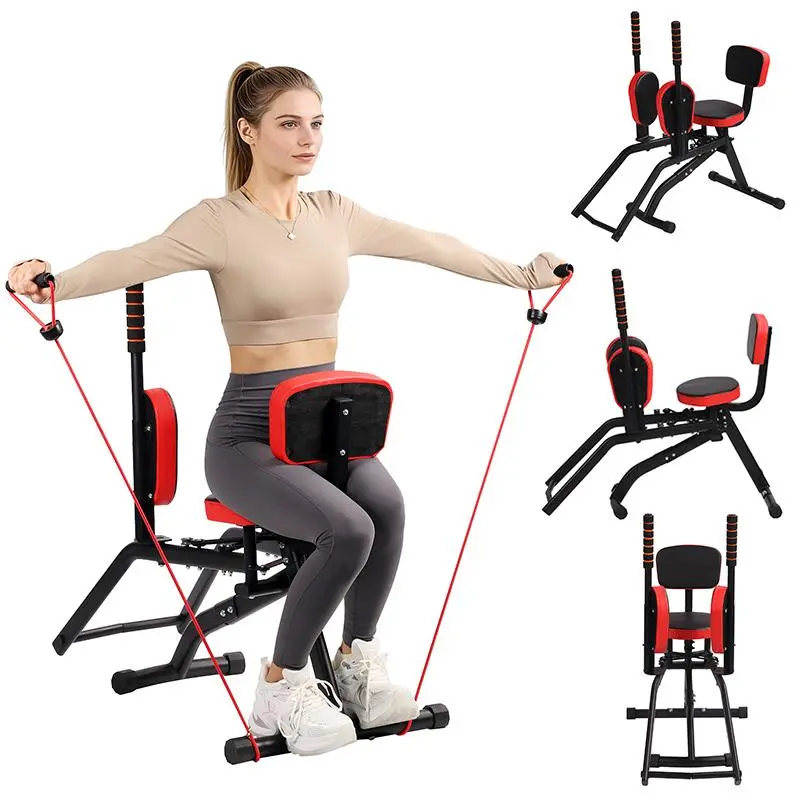 Hip Abductor-Adductor Machine, Beginner-Friendly Home Workout Equipment for Home Gyms, Open Hip Design with Adjustable Resistance for Glute Work, Thigh Work, Chest & Back Strength Training, Strength Training Equipment, Hip Adduction Machine