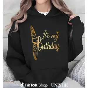Women's Birthday Hoodie – 100% It's My Birthday Design with Long Sleeves