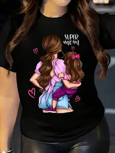 [Minimalist Era]Printed Crew-neck T-shirt, women's spring-summer breathable versatile